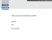 Tablet Screenshot of mijn.reco.eu